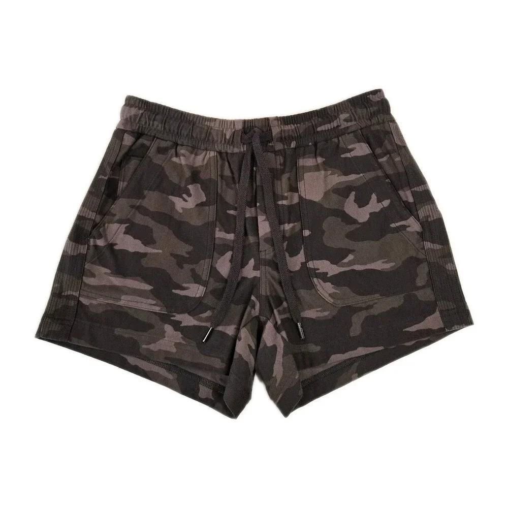 Athleta Camo Farallon Shorts Women's Size 2 Green‎ Brown Camouflage Athleisure